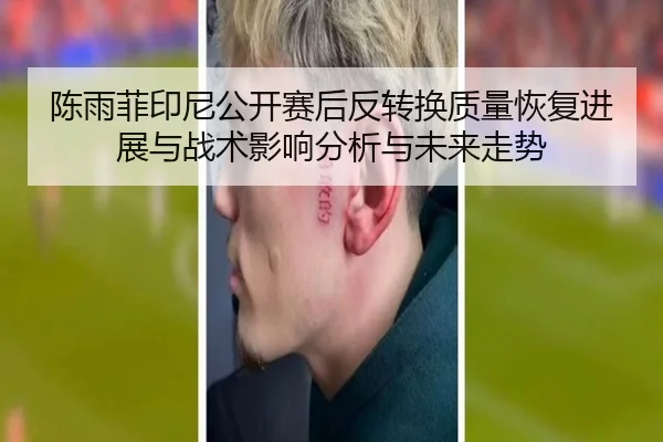 陈雨菲印尼公开赛后反转换质量恢复进展与战术影响分析与未来走势